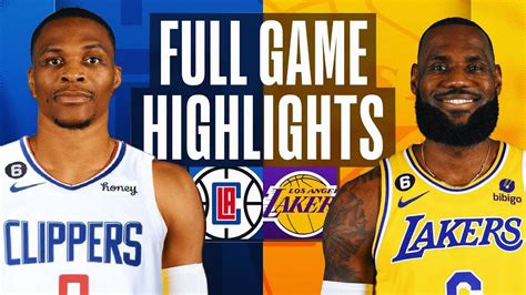 clippers vs lakers full game